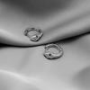 Super Sa Temperament Snake Ear Buckle Diamond-Set Personality Trendy Cool Style Girl Simple Personality Earrings