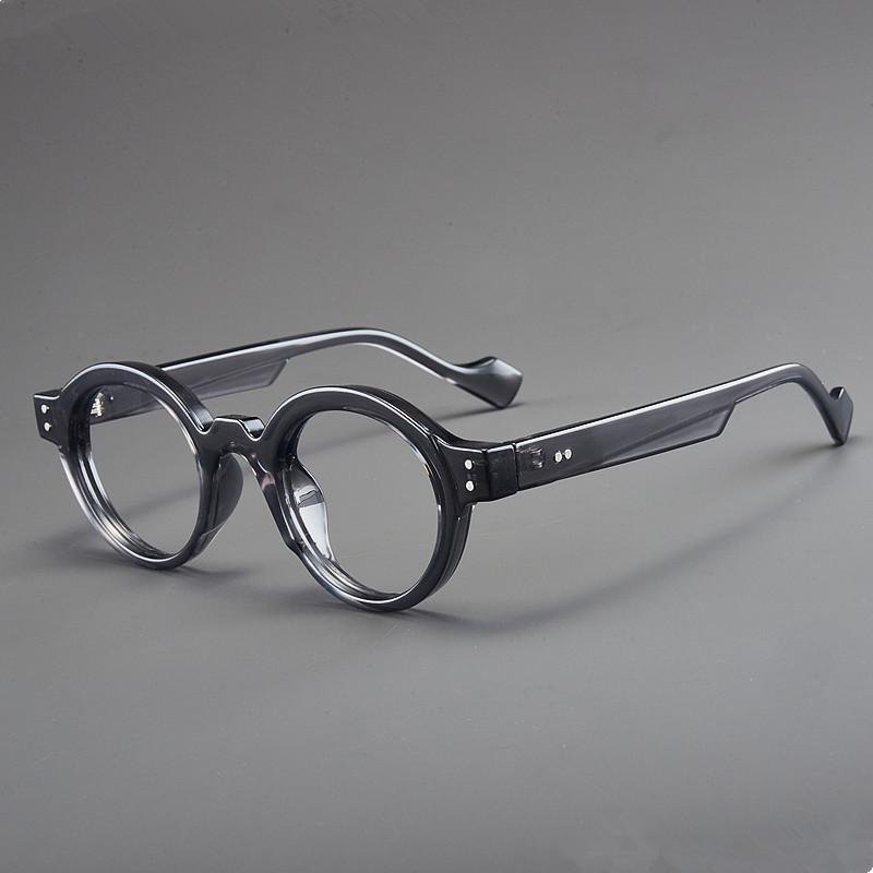 Retro Thick Round Mirror Frame Photochromic Presbyopia Glasses Women and Men Fashion HD Anti Blue Light Eyeglasses 0 To +4.0