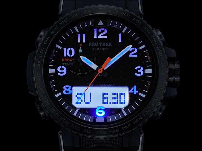 Casio Men's Stainless Steel 100M Water Resistant Digital Alarm Quartz Watch PRW-50Y-1A