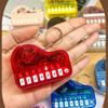 Brinquedo Chaveiro Piano Miniatura Tocável Para Crianças Instrumento Musical Portátil Com Luz LED Design de Plástico Seguro