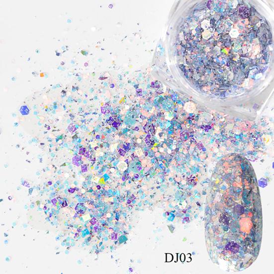 Nail Glitters Irregular Shape Holographic Fashion Laser Sequins Powders for Party