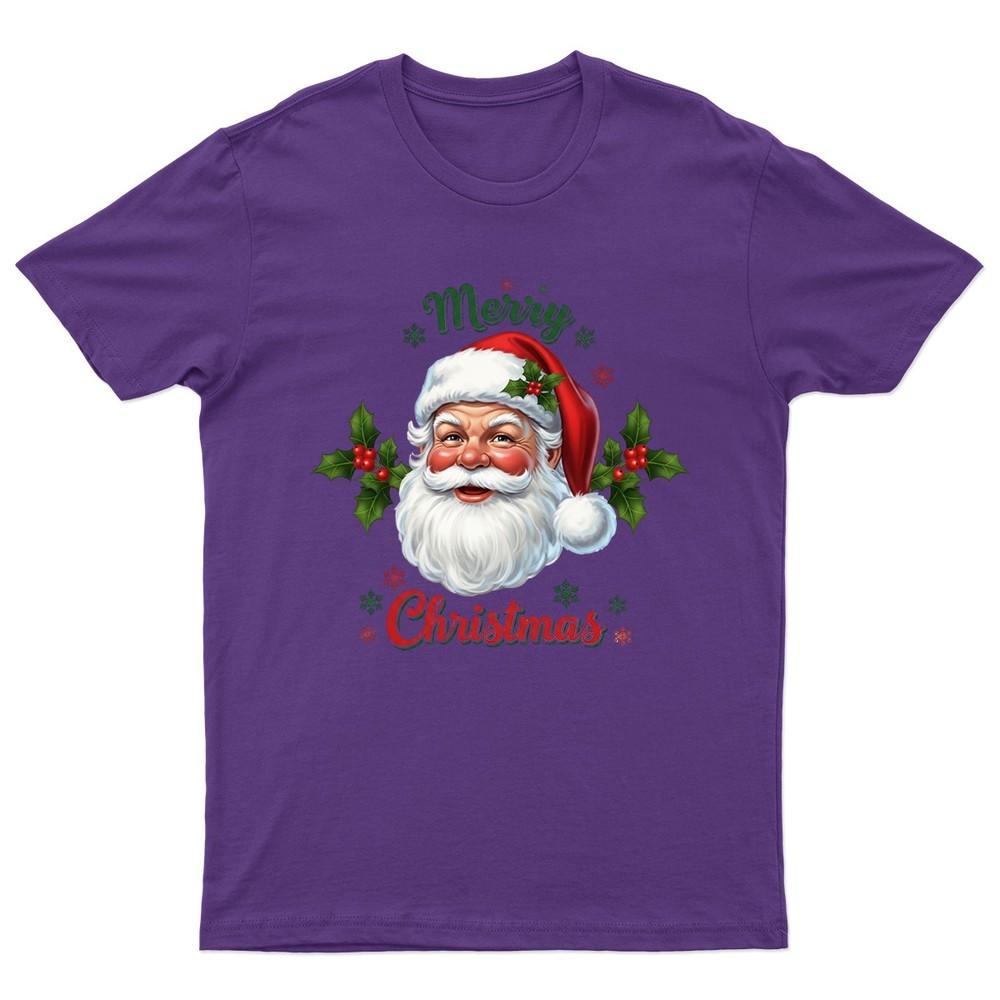 Merry Christmas Santa Claus TShirt Unisex Gift Retro Seasonal Funny Xmas