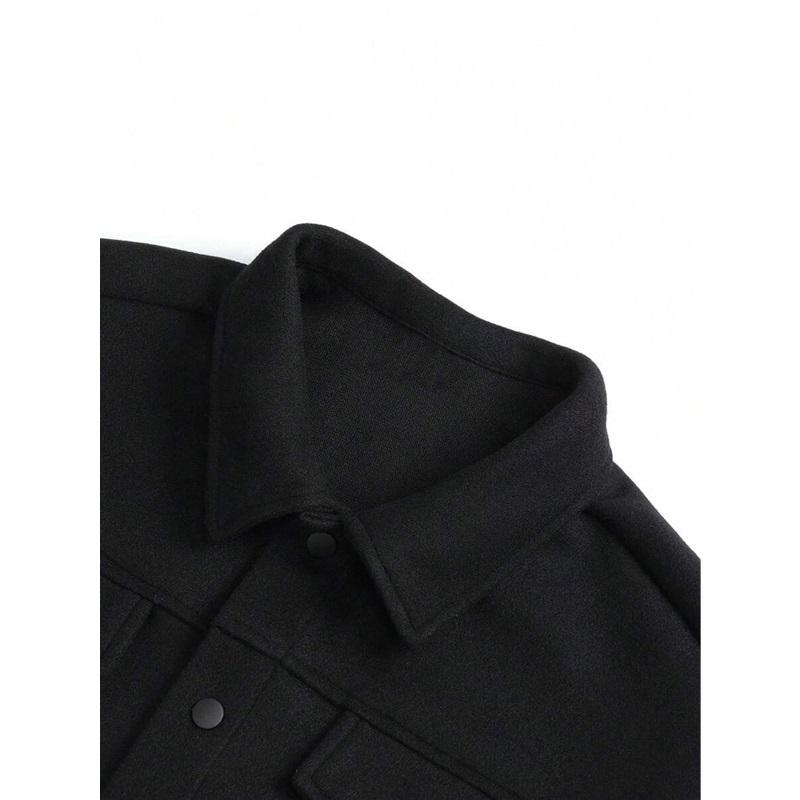 European And American Autumn And Winter Lapel Woolen Men's Jacket Casual Sports Business Jacket