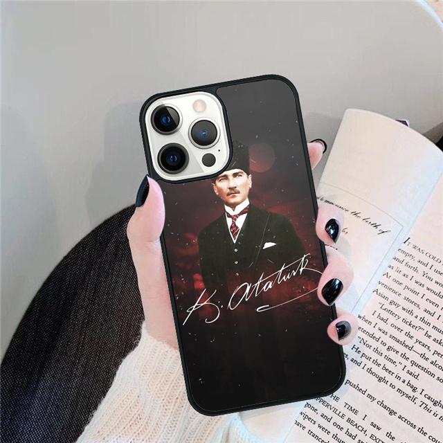 

Mustafa Kemal Ataturk Signature Phone Case Cover For iPhone 17 Air 15 16e 14 13 12 Pro Max 11 Pro Max Plus Coque iPhone 14