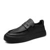 Summer casual leather shoes platform black shoes non-slip waterproof chef shoes