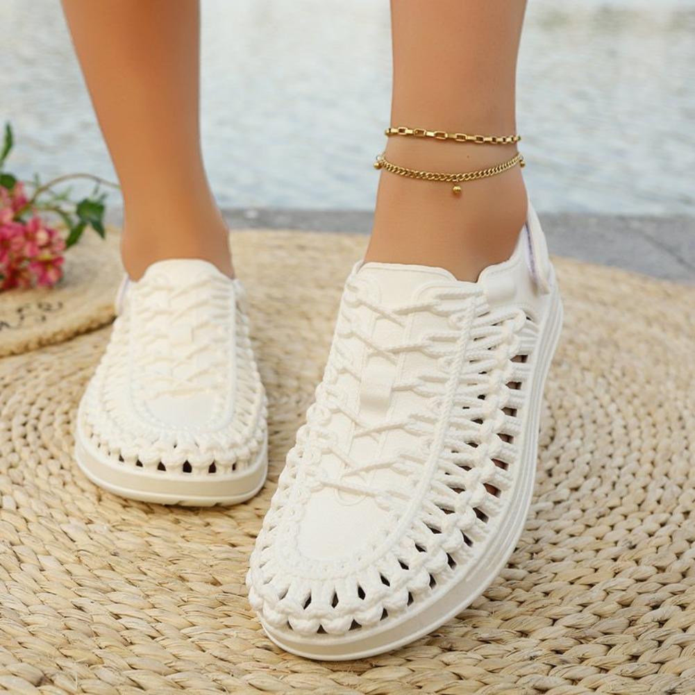 Fashion 2025 NEW Women's Thick Sandals Summer Outdoor Fashion Ins Anti-Slip Soft Bottom Beach Sandals Open-Toe Comfortable