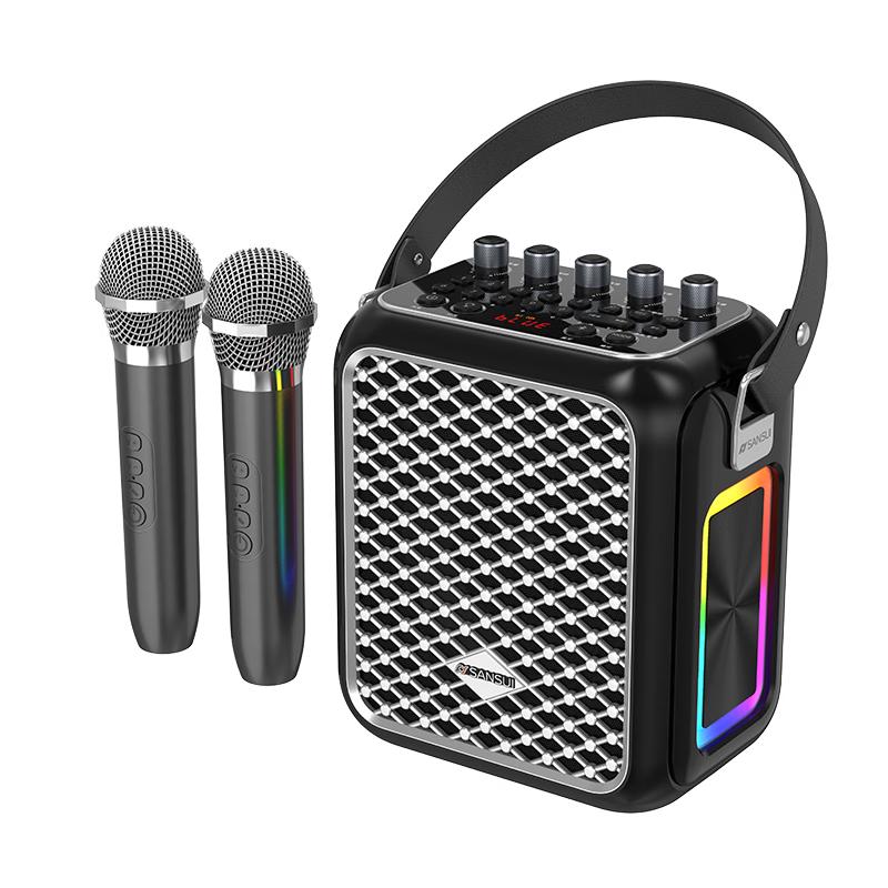 SANSUI Portable Outdoor Karaoke Bluetooth Speaker