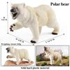 Oenux Arctic South Pole Animals Simulation Polar Bear Ursus Maritimus Action Figures Solid PVC Model Figurine Kid Toy Gift