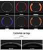 Genuine Leather & Suede Steering Wheel Cover for Geely Binrui Cool (2018-2022), All-Season, Carbon Fiber Handle Design