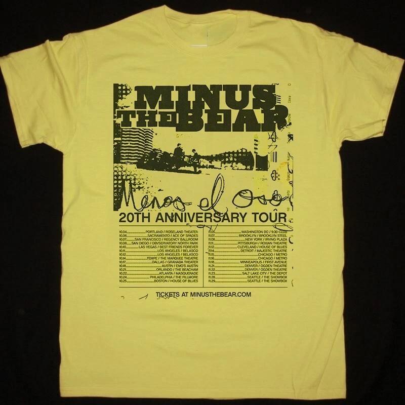Collection Minus the Bear Band 20th Anniversary Gift Funny All Size Tee S82148 S