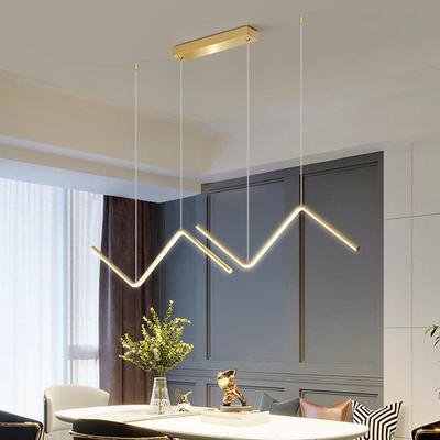 Yemek Masası İçin İskandinav Geometrik Çizgi Sarkıt Lamba