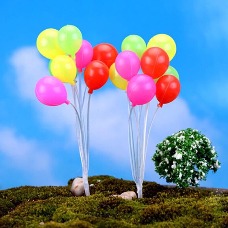 

Simulation Colorful Balloons Miniatures Dolls Home Garden Decoration Plastic Micro Landscape Garden Decorations Christmas Gift