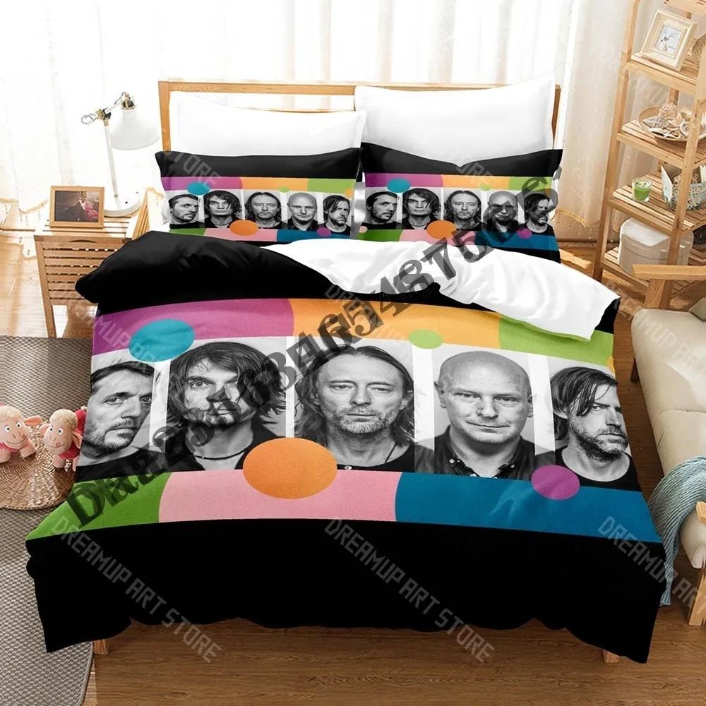 Set Biancheria da Letto Radiohead Band Stampa 3D Singolo Gemello Matrimoniale Queen King Size Set Letto Adulto Bambino Camera da Letto Copripiumino Set Letto