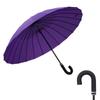 Double Person Water-Activated Blooming Long-Handled Umbrella for Women – Storm Curved Handle, Reinforced Rainproof Design