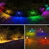1/2/4pcs New Solar Energy Hollow Projection Lawn Lamp Courtyard Waterproof LED Landscape Lamp Outdoor Garden Floor Insertion Lamp Holiday Lighting
