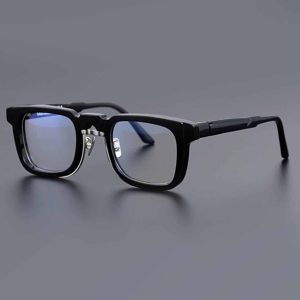 Retro Square Glasses Unisex Designer Anti Blue Light Myopia Flat Light Frame Fashion Eyewear