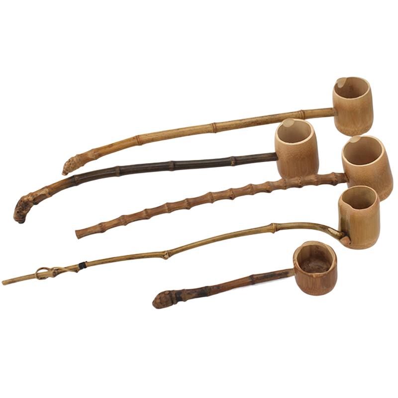 Chinese Style Bamboo Wooden Tea Scoop Long Handle Water Scoop Tea Ceremony Utensils Teaware Table Decoration Kitchen Tool