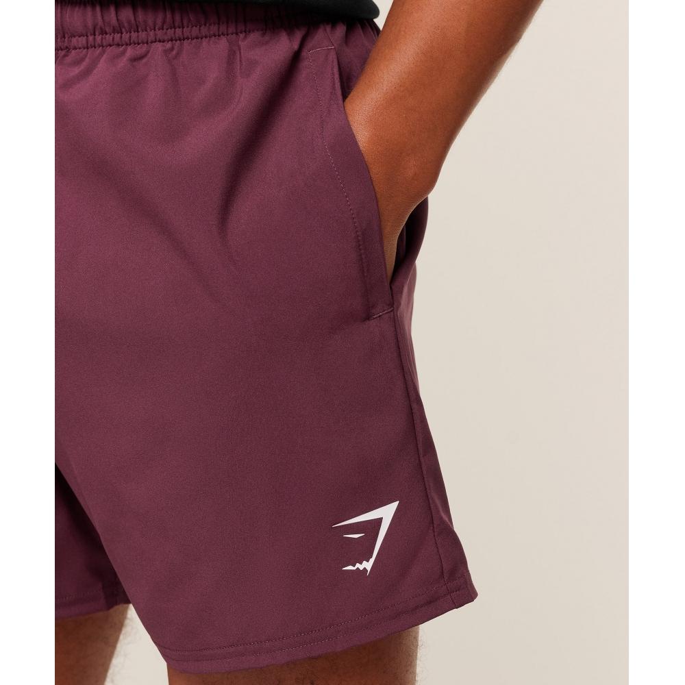 Gymshark Arrival 5  Shorts Gs Impact Burgundy A2a1m Rcf3
