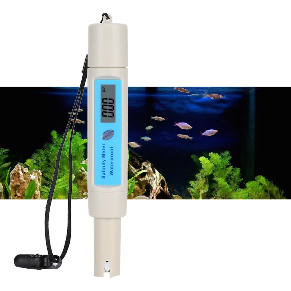 Salinity Tester Digital Display Waterproof SA‑3287TDS EC CF Saltwater Meter Tester