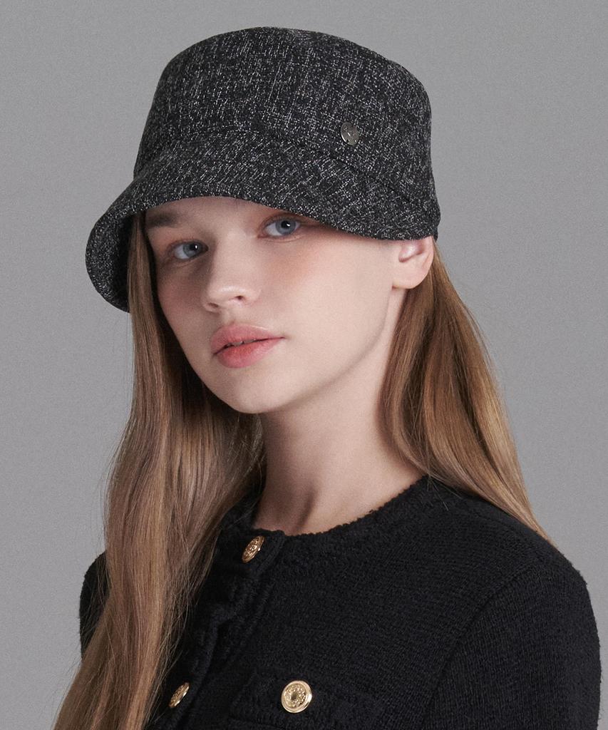 Hwaiteusaenjeu Tweed Military Cap Variant Hat Bitchley (6 Colors)