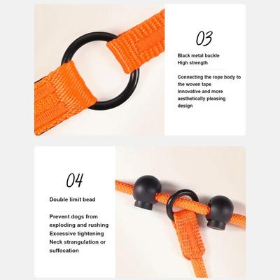 Durable Slip Lead Dog Lead Rope Heavy Duty 5.6ft Easy Control With Soft Padded Handle For Large Medium Dog Training Hunting