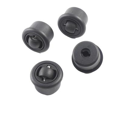 4 Pcs/Lot 360° Free Rotation Hidden Universal Wheel Universal Slotted Push-pull Table Furniture Bottom Silent Directional
