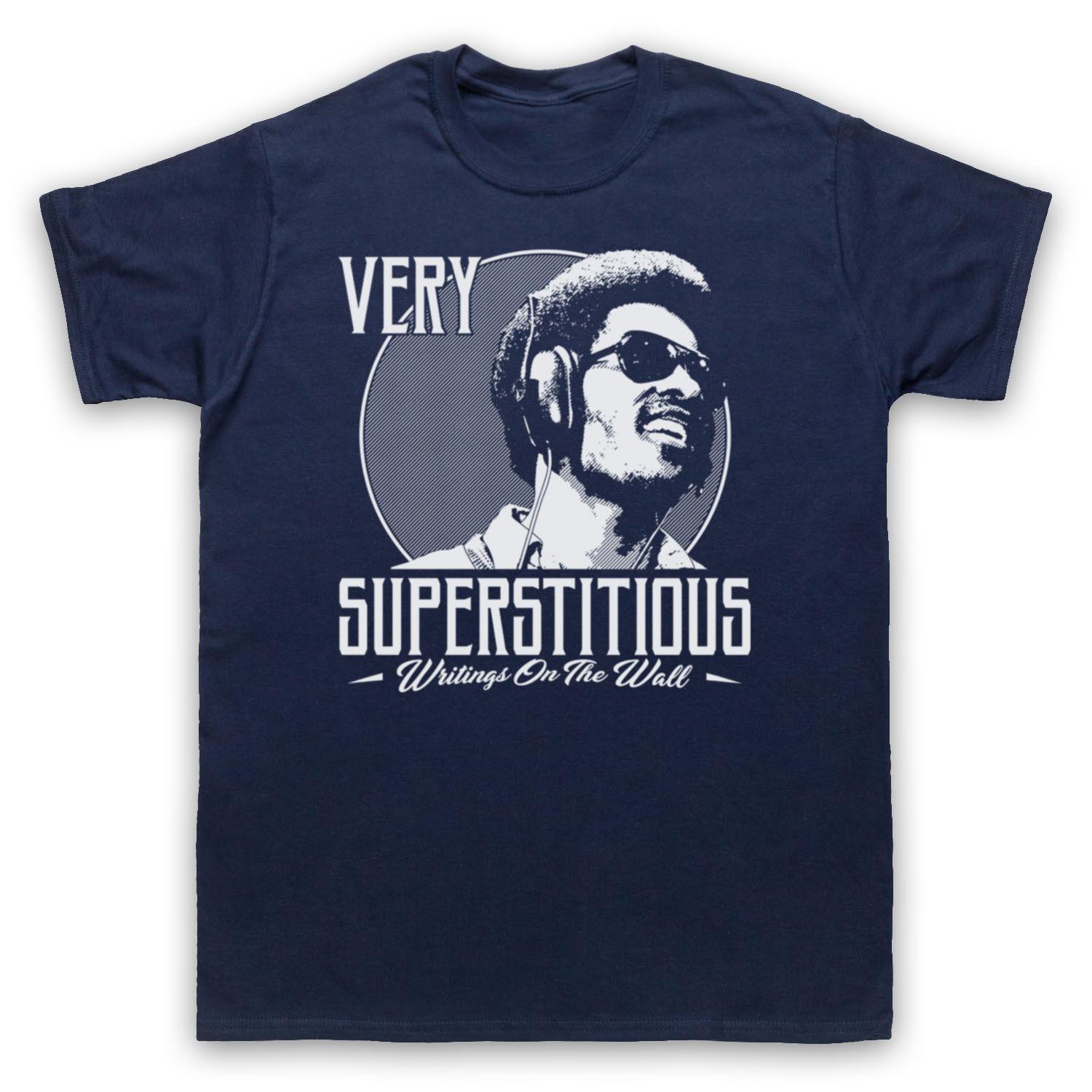 

Summer STEVIE WONDER SOUL SUPERSTITIOUS Jazz Short Sleeves T-shirt S темно-синього кольору