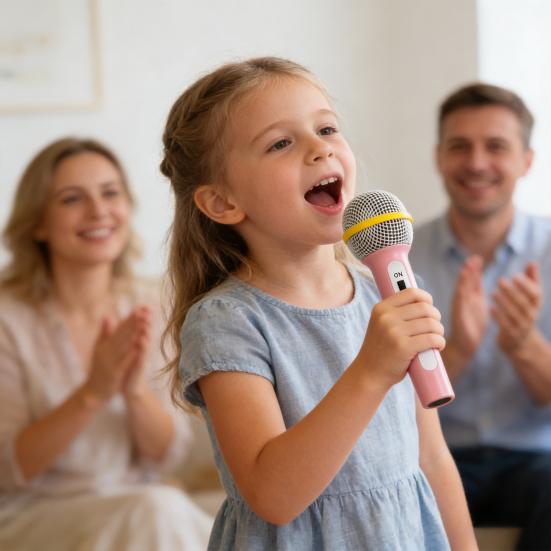 Дитячий іграшковий мікрофон для сцени, навчальний несправжній мікрофон для дітей, реалістичний, легкий пластик, для рольових ігор, співу, ведучого, інтерв'ю, подарунок для дітей