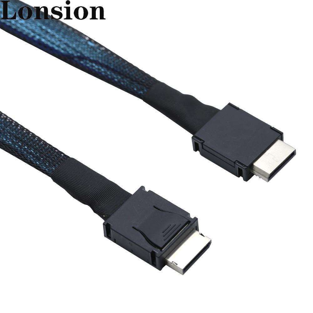 PCIe Oculink SFF-8611 4i to Mini SAS SFF-8611 4i High-Speed Server Cable