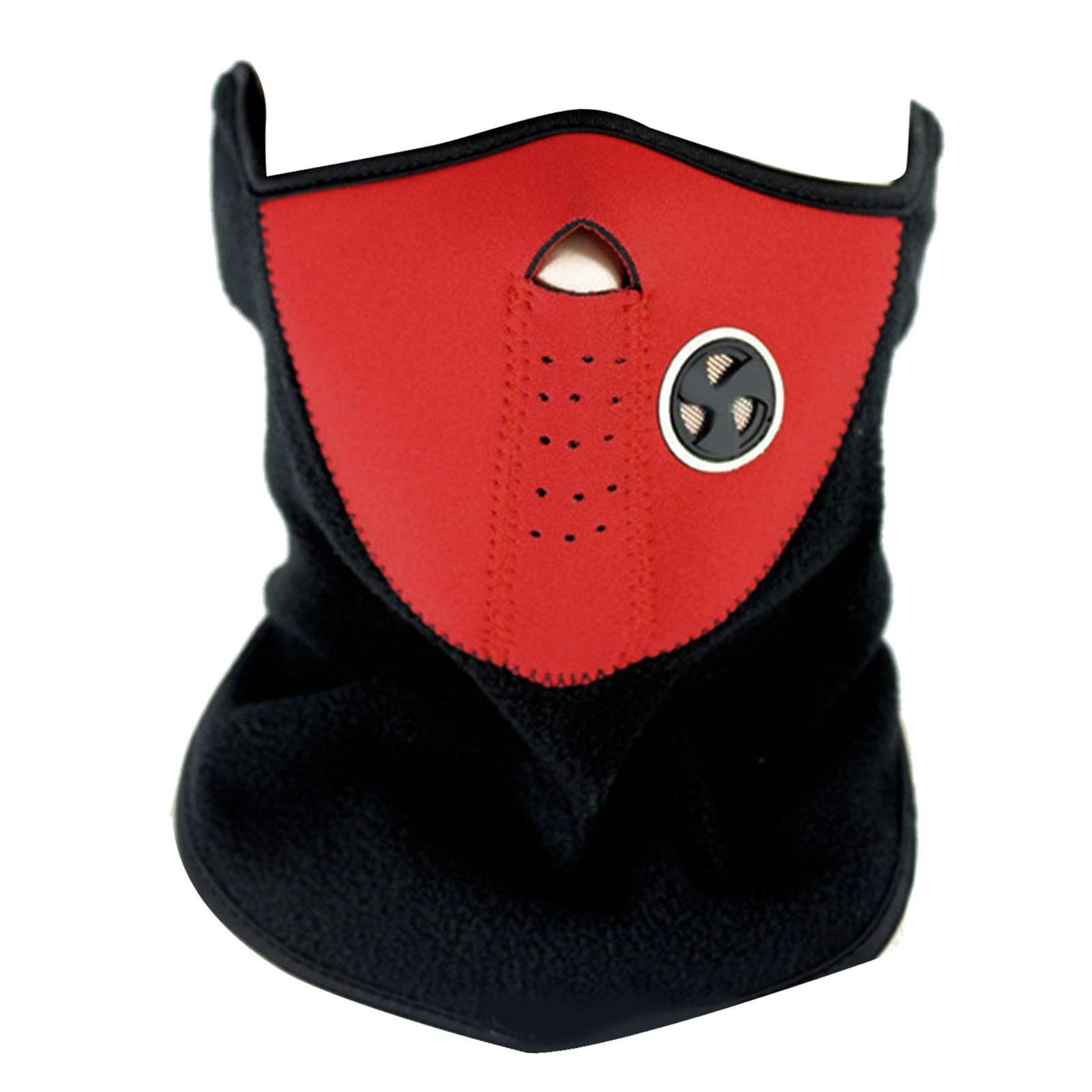 

Face Cover Breathable Sun Protection Comfortable Headgear Neck Scarf for Cycling Red