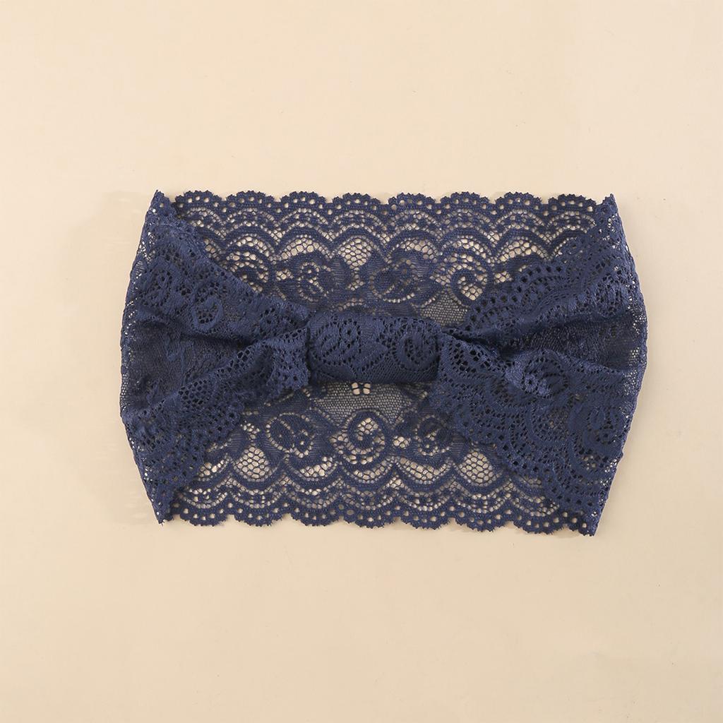 Women's Vintage Lace Hollow Out Wide Elastic Wrap Headband for Casual Everyday Wear