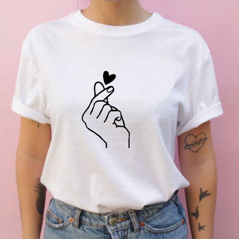Mujeres ropa moda verano cara sueño pestaña linda camiseta camiseta T mujer  mujer Top Mujeres Casual comprar a buen precio — entrega gratuita, reseñas  reales con fotos — Joom