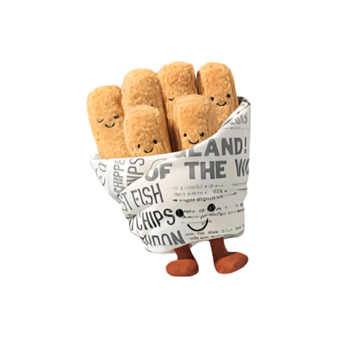 

JELLYCAT Fun Food Series AMUSEABLES COSY CHIPS French Fries (Boxed) Cute Doll Plush Small Tall Box Not Included