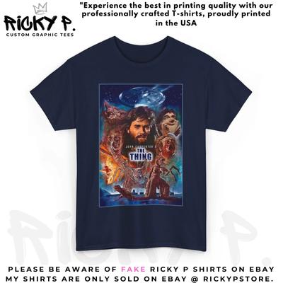 John Carpenter The Thing Movie 100% Cotton T-shirt Mens Tees Top Unisex Heavy Cotton Tee