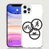 Triathlon Schwimmen Radfahren Laufen Handyhülle Für Iphone 11 12 13 Mini 14 15 Plus 17 Air 16 Pro Max 16E 7 8 SE Kunst Individuell Hülle Capa Ca