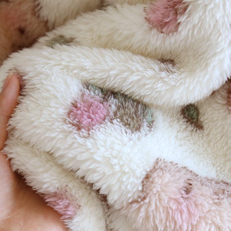 Women's Cozy Flannel Pajama Set – Tulip Rabbit Design for Autumn & Winter