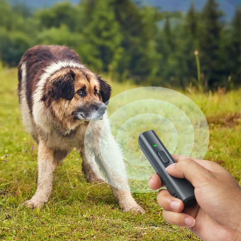 Ultrasonic Dog Repeller Anti Barking Stop Bark With UV Light USB Rechargeable Battery Training Device Pet Supplies Accessories
