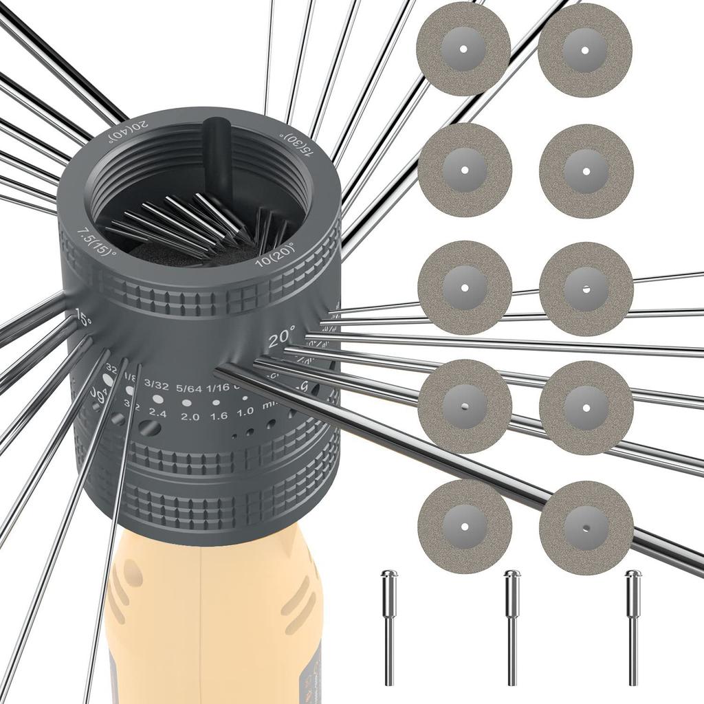 1PC Tungsten Electrode Sharpener Grinder Grinding Head TIG Welding Tools Set with 10pcs Grinding Dics and 3pcs Extension Rods