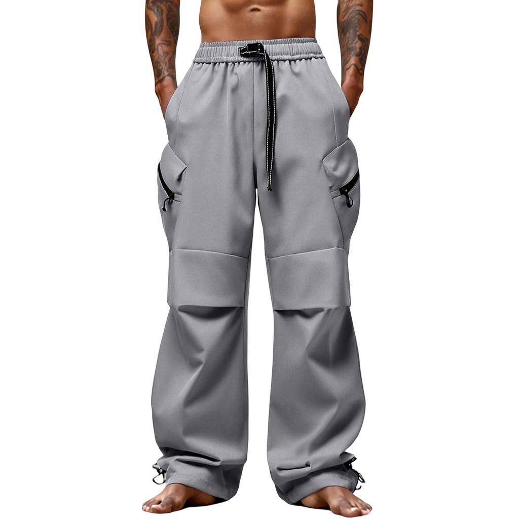 Men's  Outdoor  Sports  Loose  Big  Pocket  Workwear  Trousers
