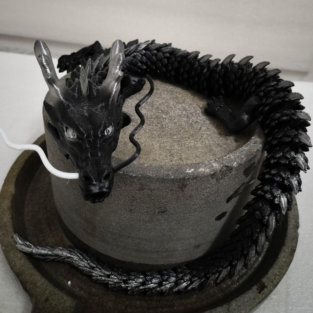 3D Dragon Ornament Moveable Body Joints Desktop Fish Tank Aquascaping Bonsai Decoration Lucky Dragon Crafts Home Decoration Gift