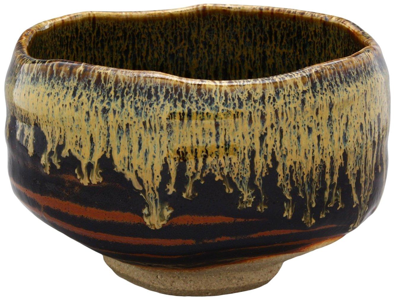 

Mino Ware Small Matcha Oni Made in Bowl, Tenmoku, Japan, 504-11