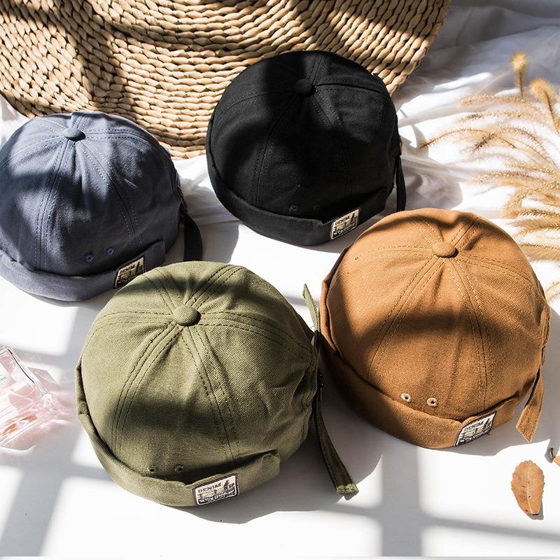 Hat Female Spring and Autumn Street Retro Landlord Hat Men's and Women's Niche Sports Melon Rind Hip Hop Yuppie Hat