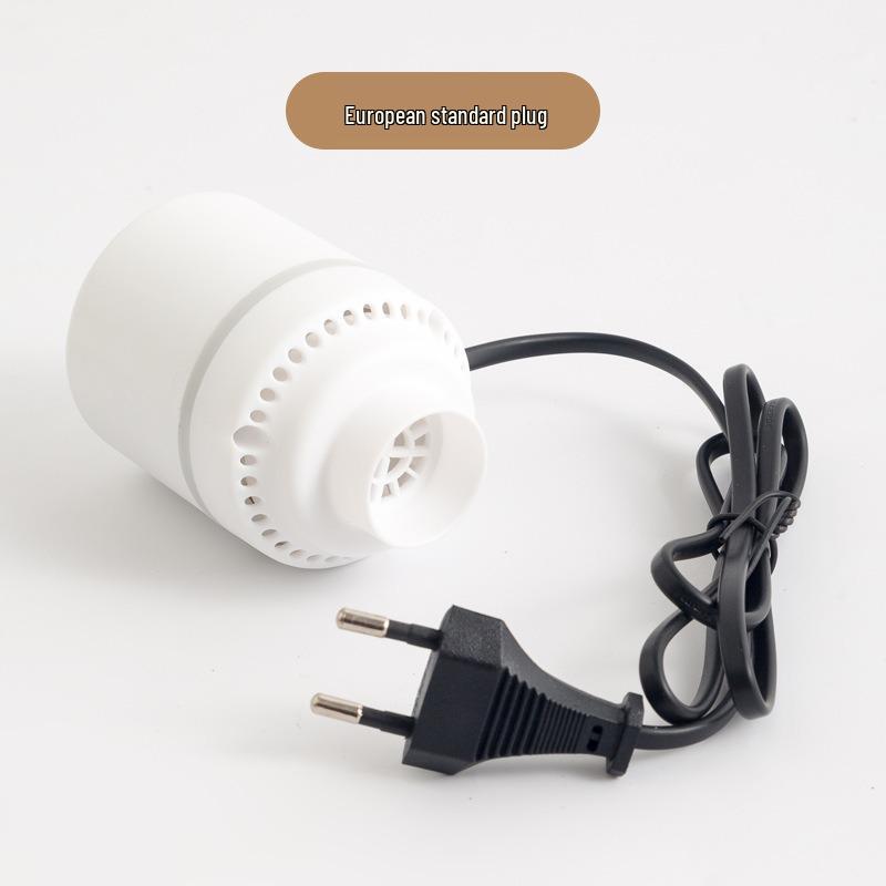 Universal Plug-in Air Pump for Vacuum Compression Bags, 110V US/EU Standard, Efficient Air Extraction for Household Use.