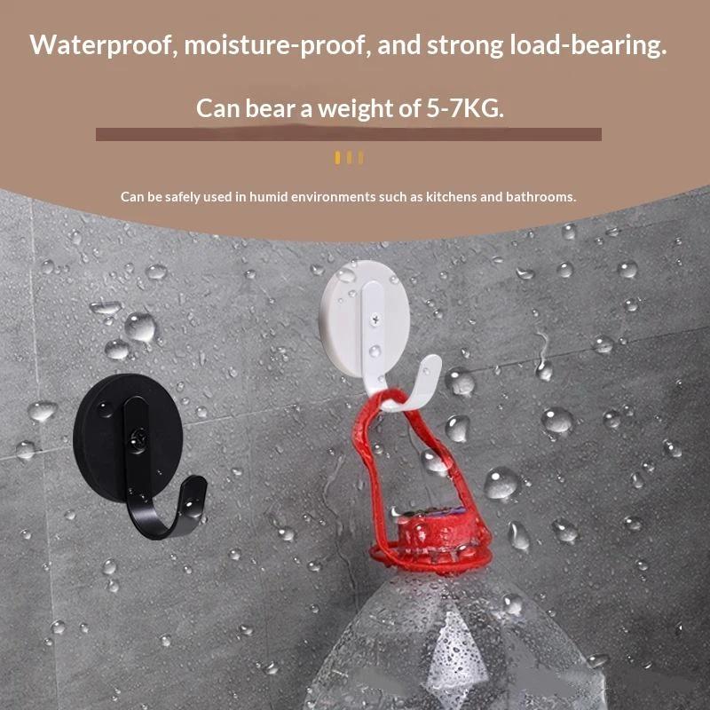 Magnetic Wall Hooks With No Drill Strong Grip And Scratch Free Design Perfect For Home Kitchen Hanging Towels Bags