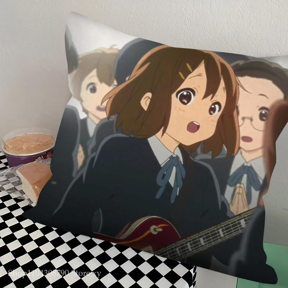 1pc K-ON Pillow Case Square Bedroom Sofa Leisure Comfort Cushion Car Living Room Home Decoration
