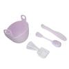 Facial Mask Mixing Bowl Soft Reusable Silicone Face Mud Mask Mixing Bowl with Spoon for Beauty
