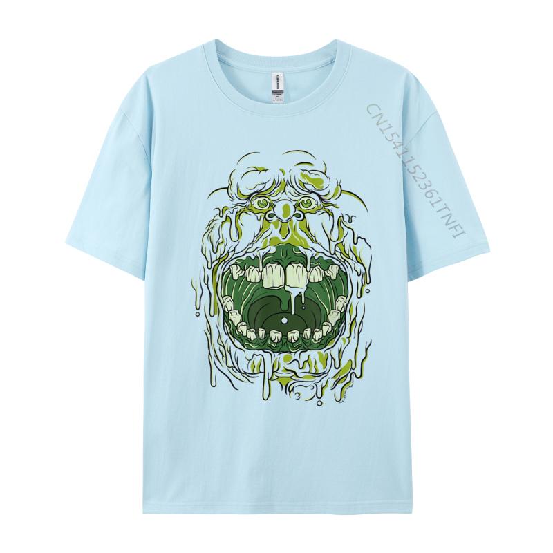 Slimer Face Halloween Costume Casual Tshirts Wholesale Camisa Leisure Cotton Student Luxury Designer T-Shirts