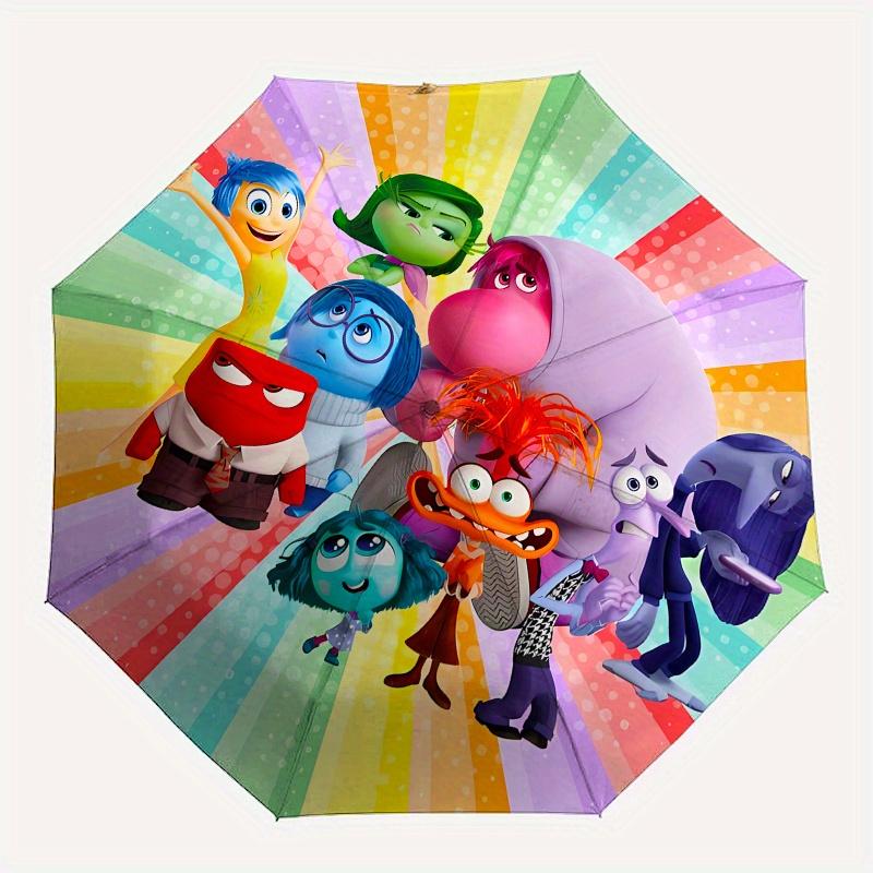 

Disney Inside Out Manual Opening and Closing Umbrella - 36-Rib Reinforced Folding Design, Lightweight and Portable, Suitable for Daily Busin