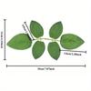 60Pcs Simulation Green Leaf Rose Leaves Christmas Decorations for DIY Home Wedding Bride Wrist Decorative Leaf Artificial Plants
