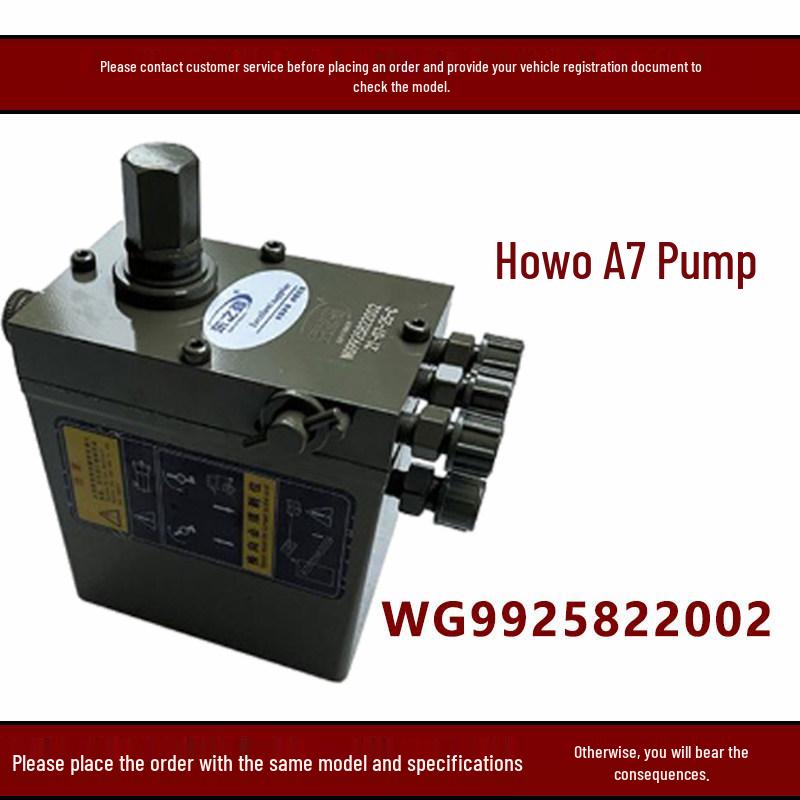 Howo A7 Cab Lift Oil Pump - Electric & 2-4 Hole Heavy Truck Auto Parts Standard